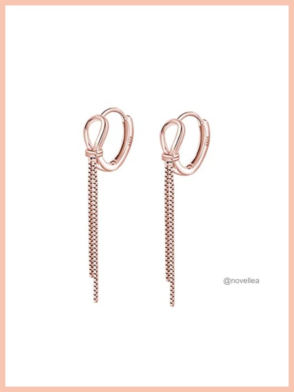 925 Sterling Silver Chain Dangle Hoop Earrings for Women Teens Hypoallergenic